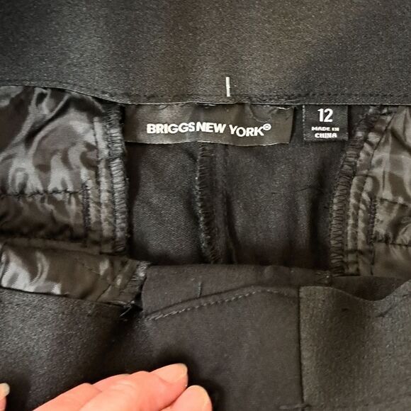 Briggs New York black trouser pants size 12 - Picture 3 of 6